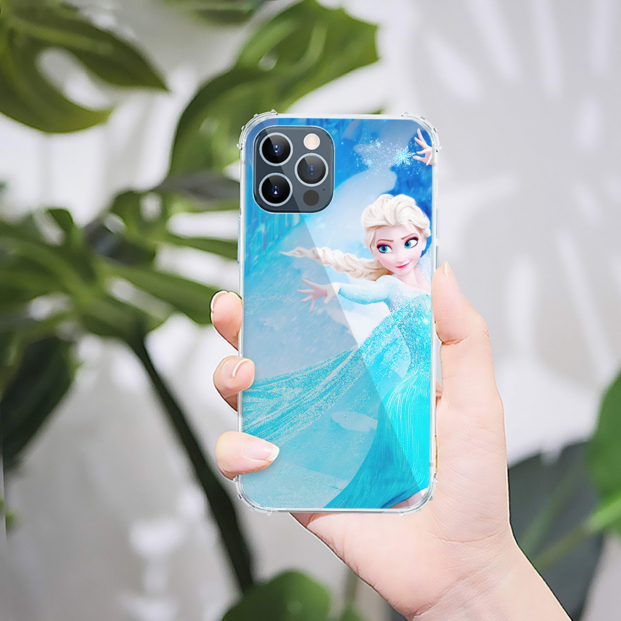 （画像用） アナと雪の女王 アンナ エルサ Frozen Anna Elsa 【iPhone 12シリーズ対応】透明スマホケース（クリアソフトケース）